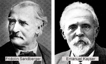 Forschung: Sandberger und Kayser